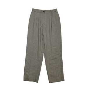 a.r.b. Design Vintage 90s Houndstooth High Rise Pants Wide Leg Slacks Womens 10P